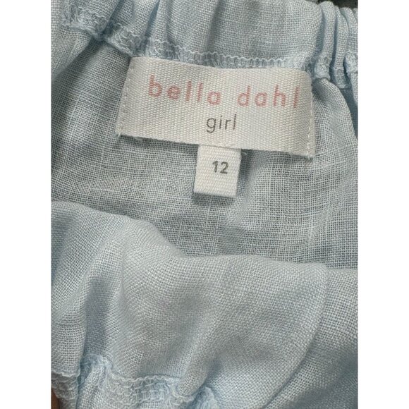 Bella Dahl Girl 100% Linen Dress in Ice Blue - Picture 3 of 3